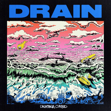 DRAIN "California Cursed" LP (Rev) Baby Blue Vinyl